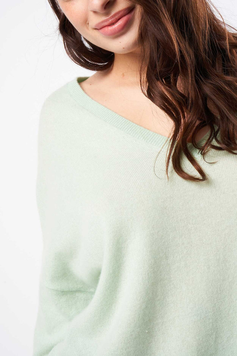 Pull Martinettie - 100% Cachemire - Aqua