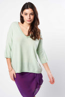 Pull Martinettie - 100% Cachemire - Aqua