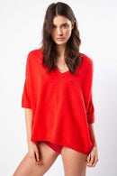 Pull Martinettie - 100% Cachemire - Rouge