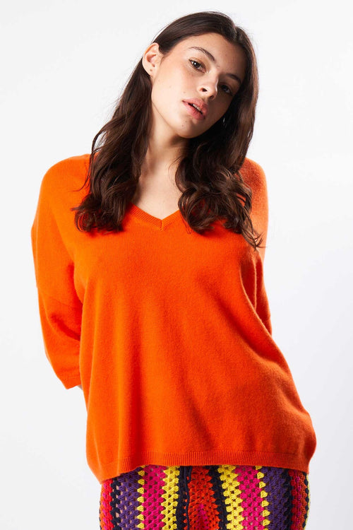 Pull Martinettie - 100% Cachemire - Tangerine