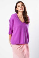 Pull Martinettie - 100% Cachemire - Violet