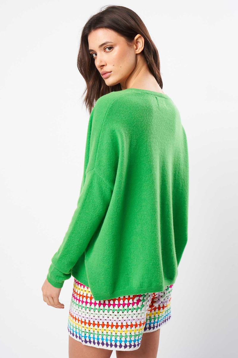 Pull Monjakoe - 100% Cachemire - Vert