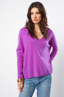 Pull Monjakoe - 100% Cachemire - Violet