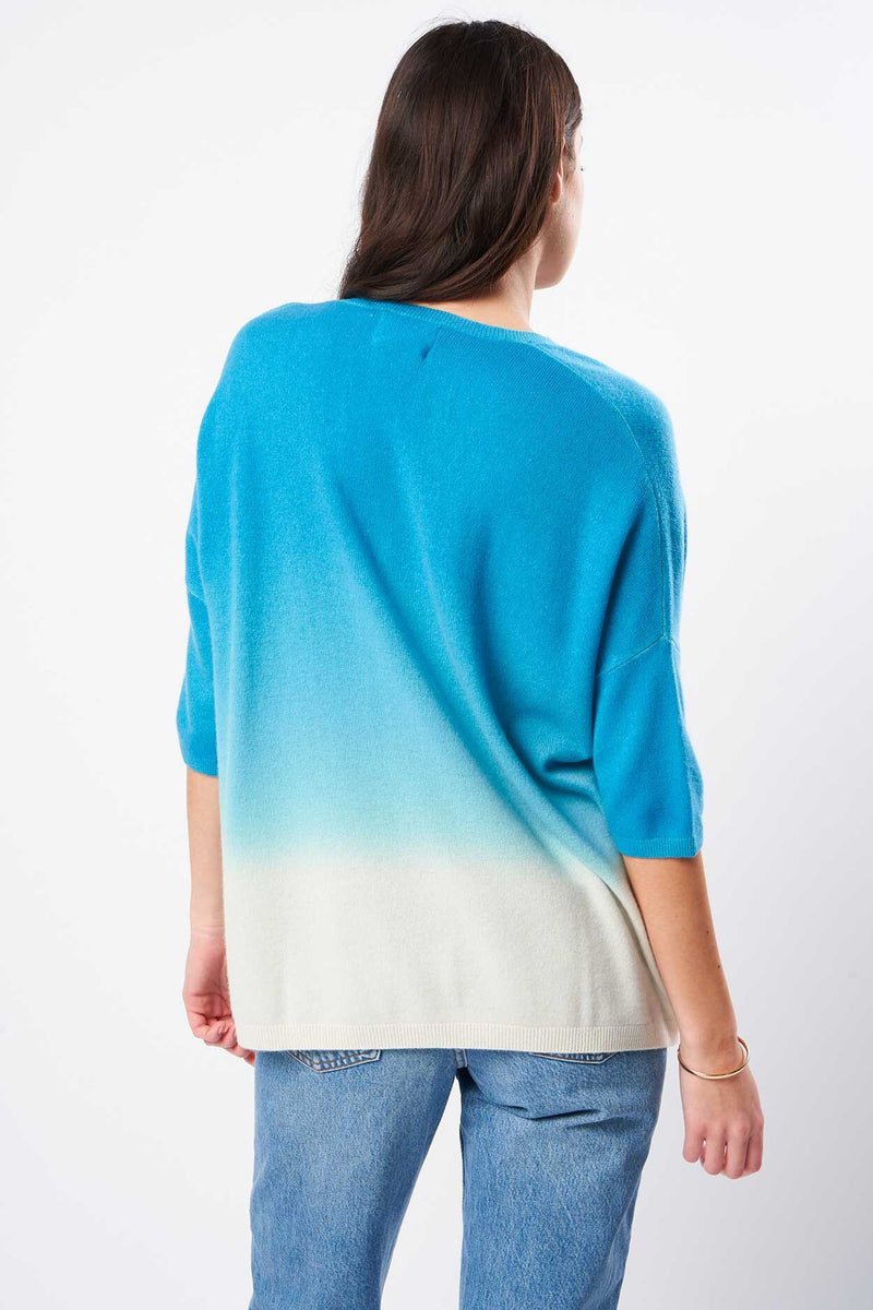 Pull Martinette - 100% Cachemire - Turquoise