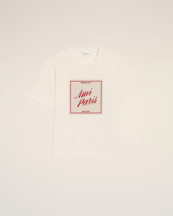 T-Shirt Heritage Print – Ami Paris – Blanc