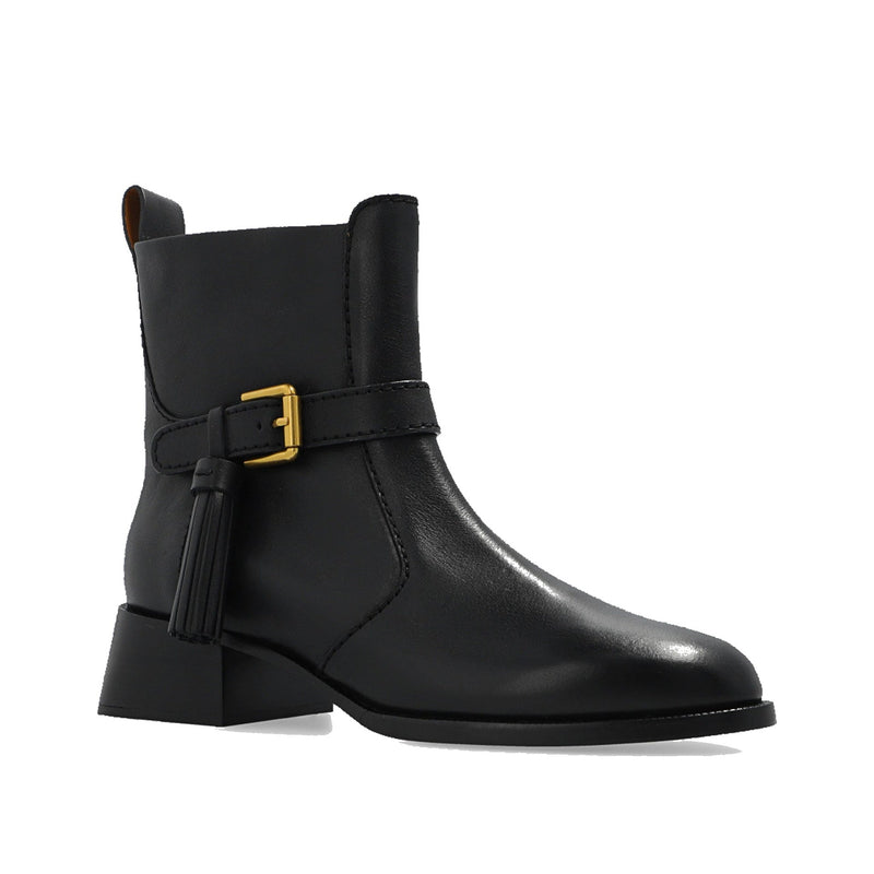 Bottes - See By Chloe Lory Leather Ankle  - Black