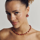 Le Collier Jeanne Jaspe Rouge