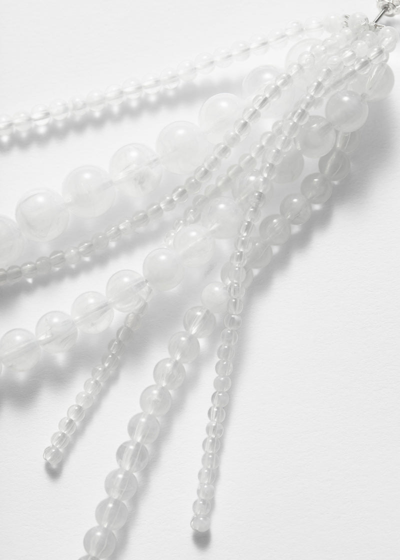 Pendientes P Siv Pendientes colgantes - Blanco - Mujer