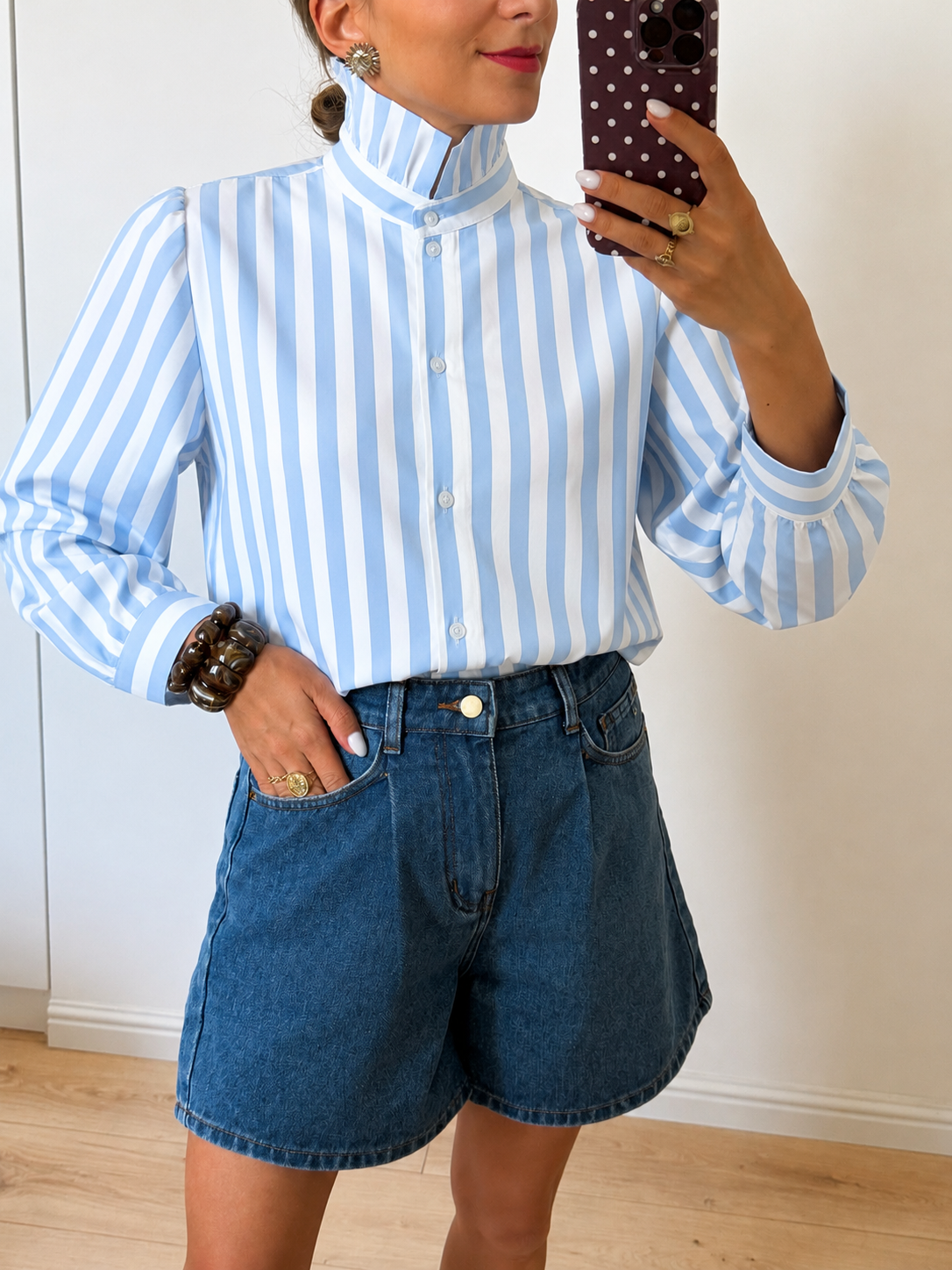 Chemise Rayée Ciel