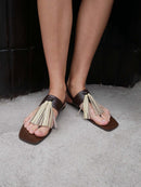 Chaussures Plates Glam Summer  - Brown