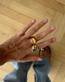 Anillo labradorita