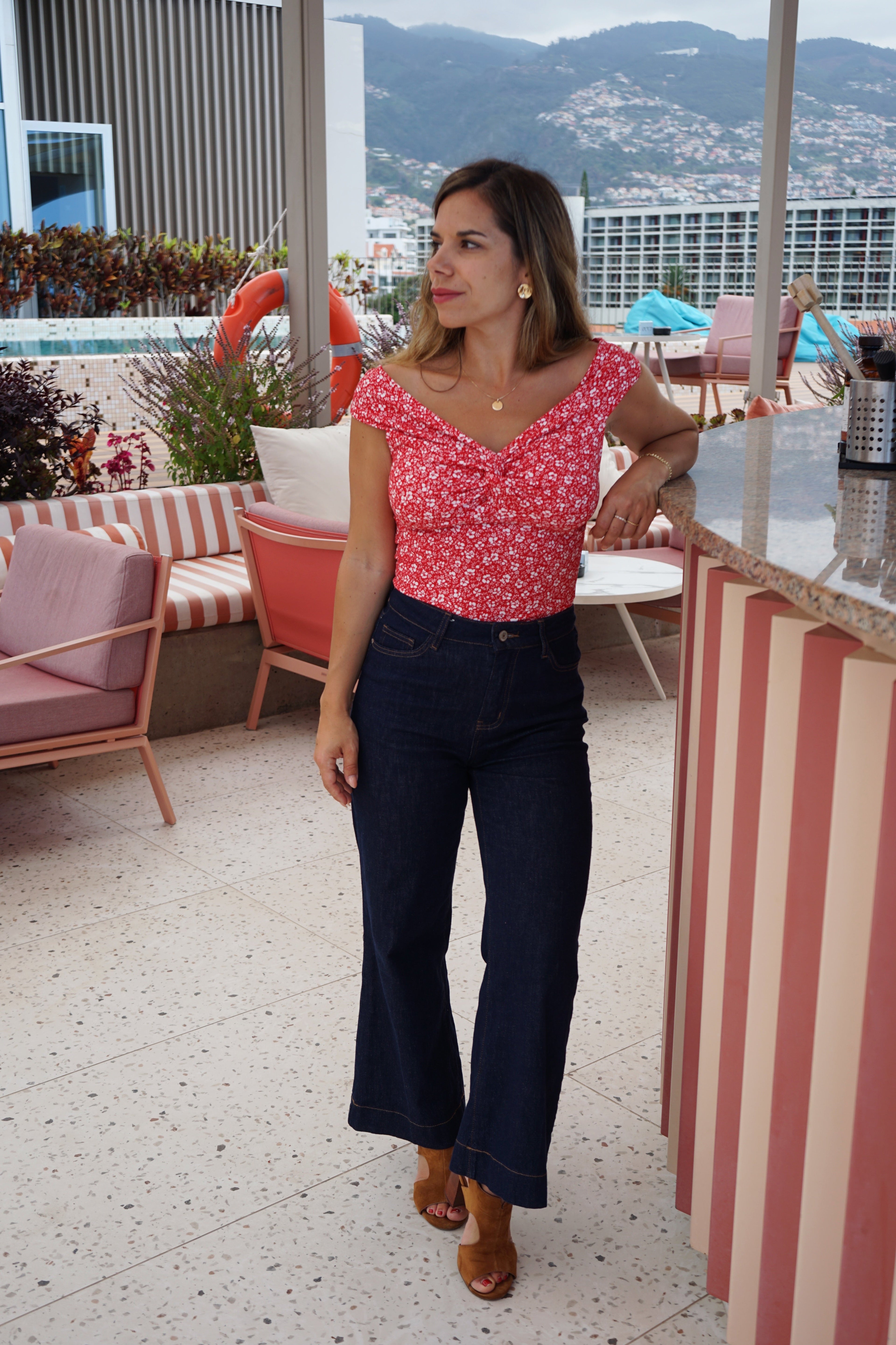 Top floral Lina