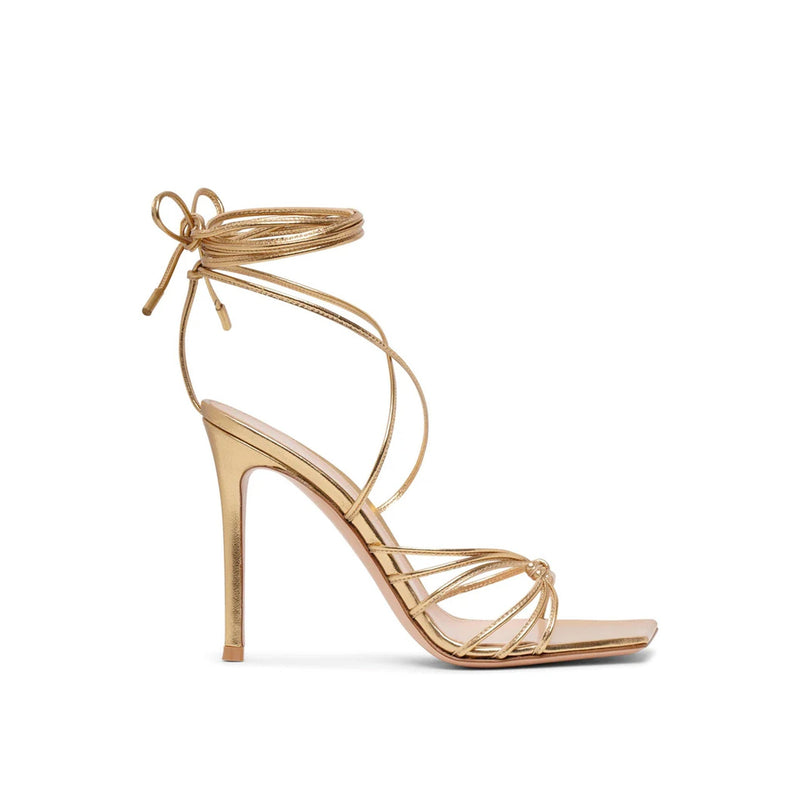 Sandales À Talons Gianvito Rossi Sylvie - Femme - Gold