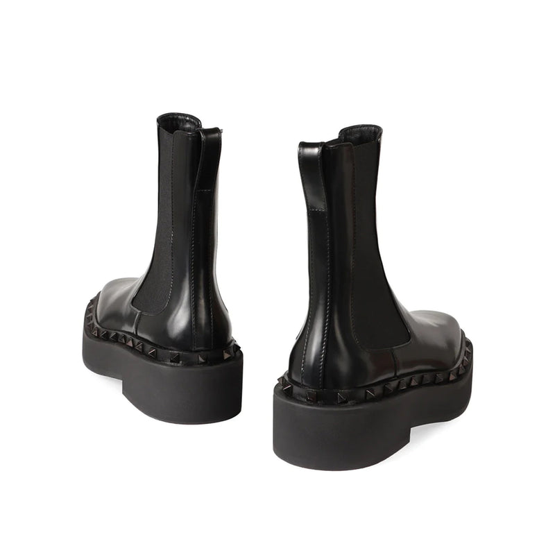 Bottes Valentino Garavani Rockstud M-Way - Black - Femme