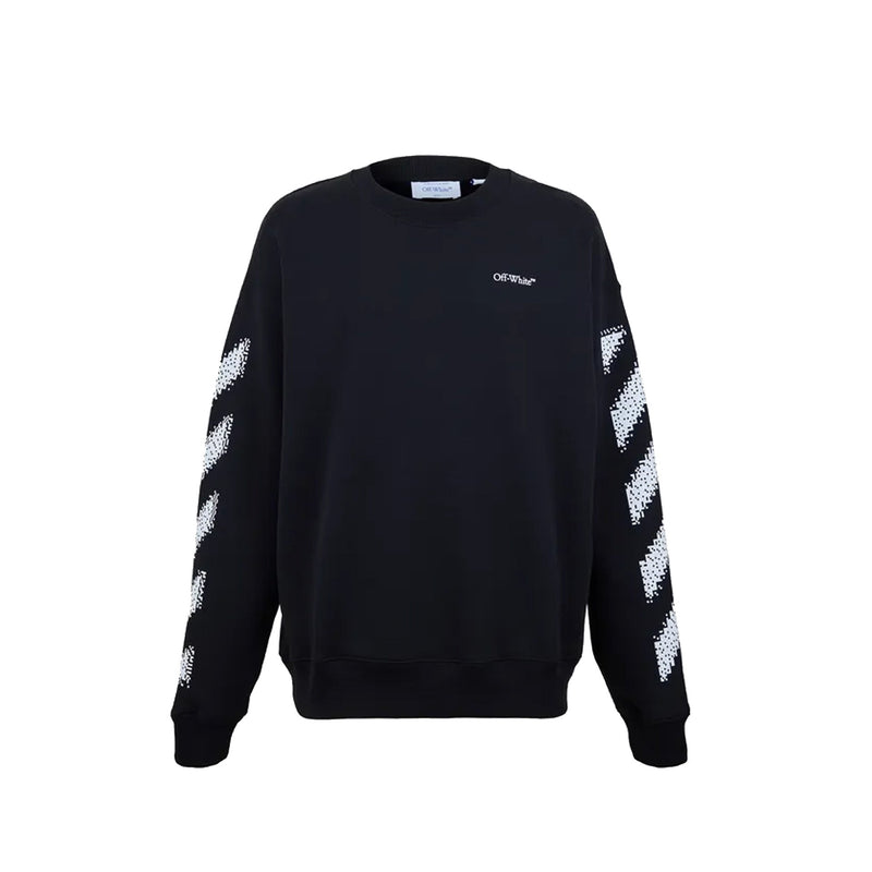 Sweatshirt Off White Pixel Diag - Black - Homme