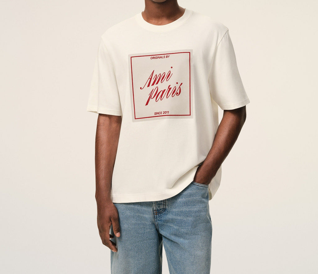 T-Shirt Heritage Print – Ami Paris – Blanc