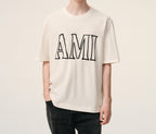 Ami Paris - T-Shirt Print – Blanc