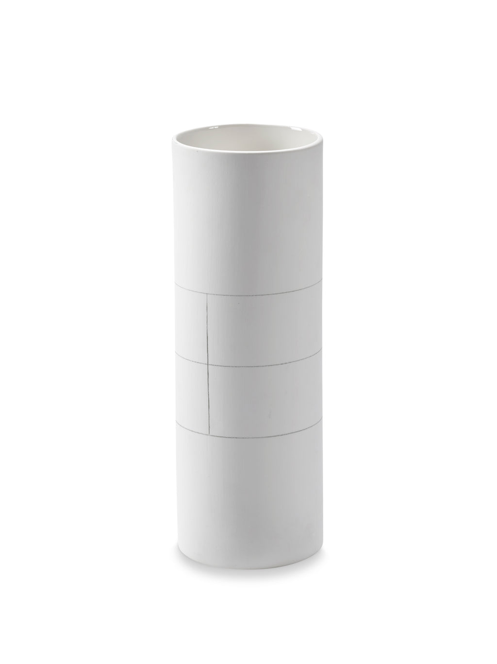 Accessories Graph - Vase - M - Grès - Blanc/Gris
