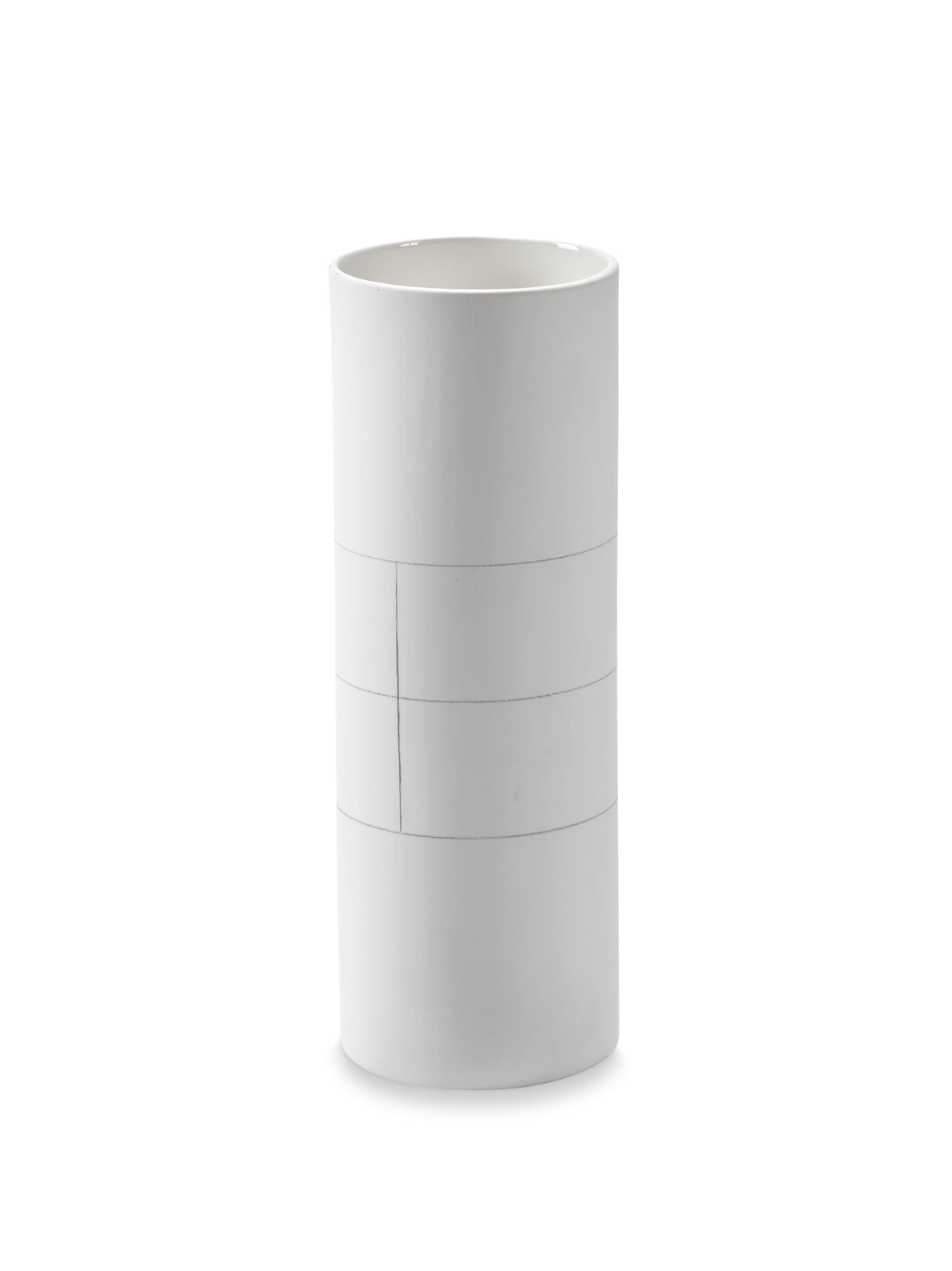 Accessories Graph - Vase - M - Grès - Blanc/Gris