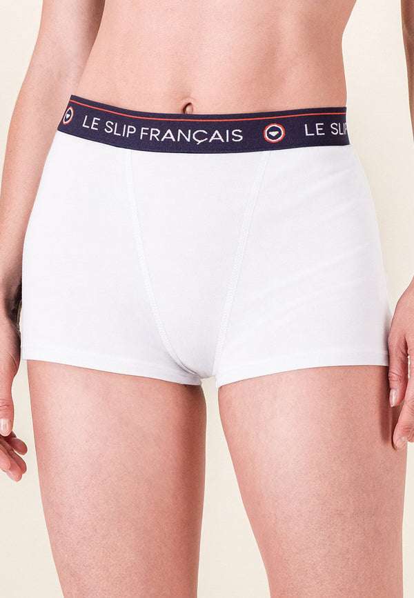 Katoenen Damesboxer Fougueuse - Wit