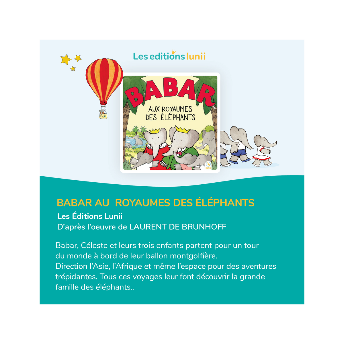 Babar En Los Reinos De Los Elefantes - Audiolibro Mi Fábrica De Historias