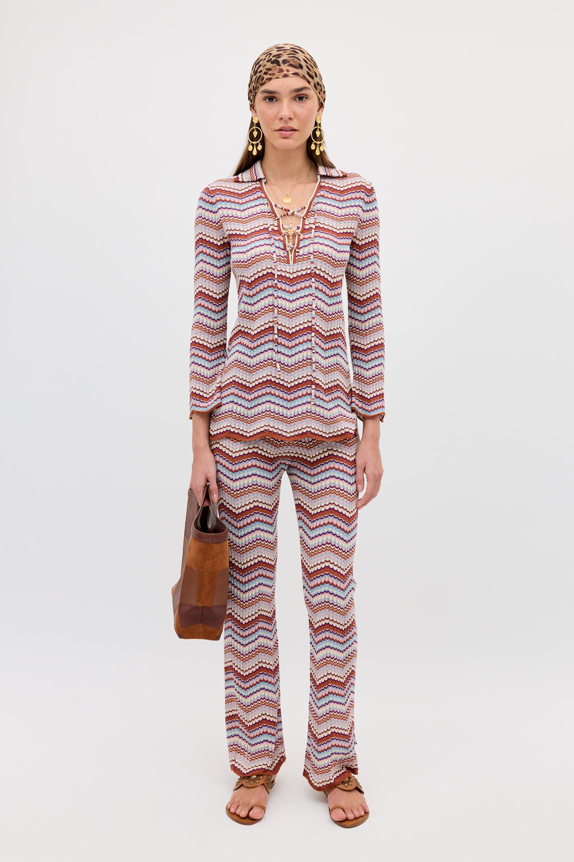 Top Brody Maria Chevron Multi