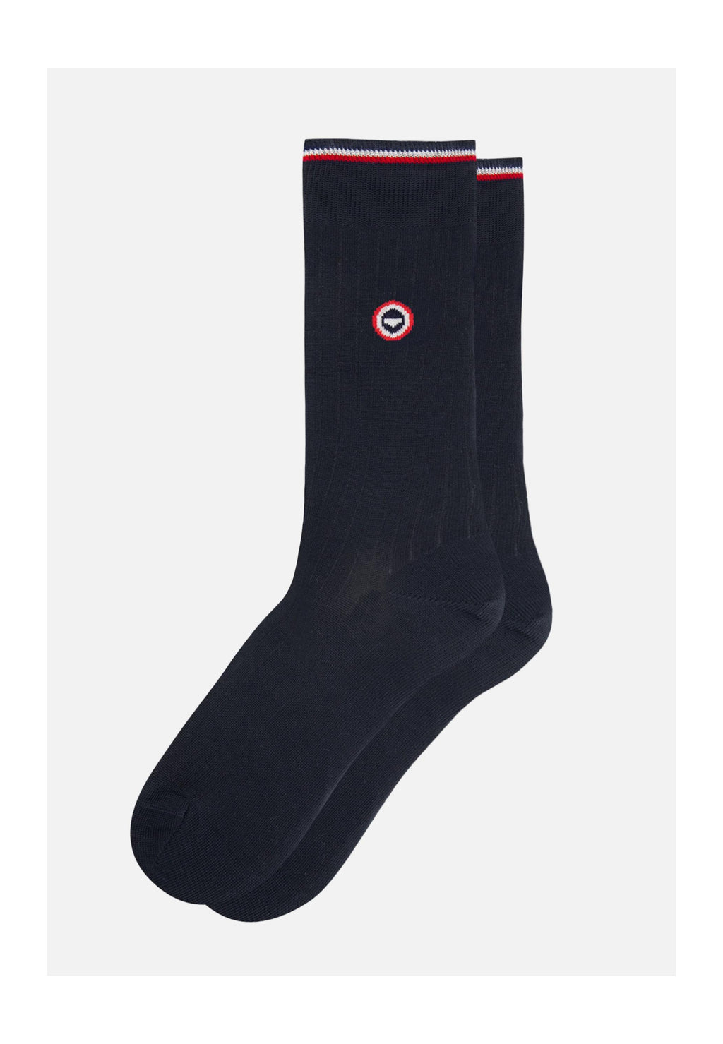 Chaussettes Mi-Hautes Nessy En Fil D'Écosse - Anthracite