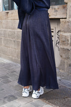 Long Roman Skirt Navy