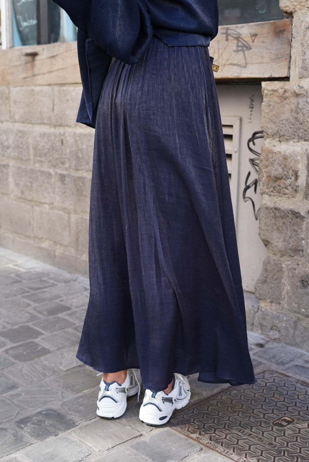 Long Roman Skirt Navy