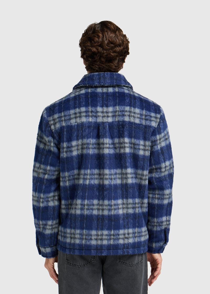 Veste Hairy Check - Navy