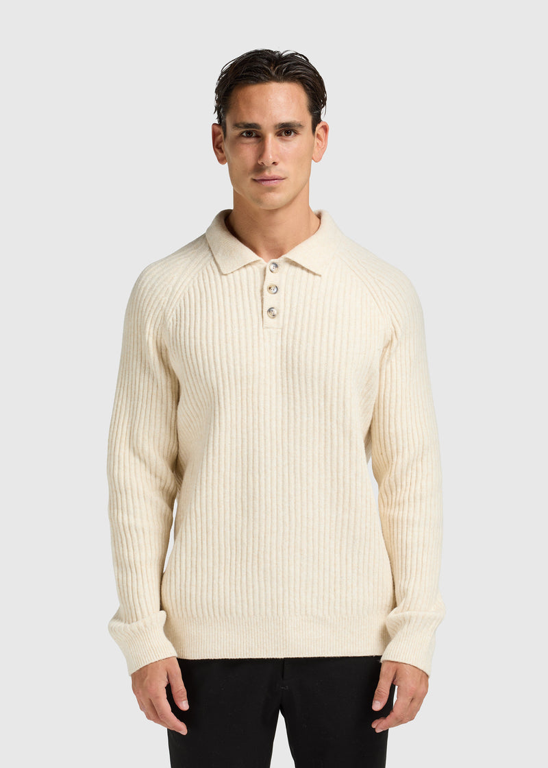 Soft Structure Polo Shirt - Sand