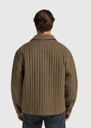 Sobrecamisa De Edredón Vertical - Verde Oliva