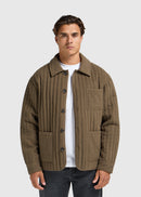 Sobrecamisa De Edredón Vertical - Verde Oliva