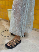 Sandales Stay Until Tomorrow - Noir/Camel