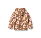 Chaqueta polar con cremallera Milla - Flores avellana cálidas