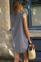 Navy/White Stripe Sistine Dress