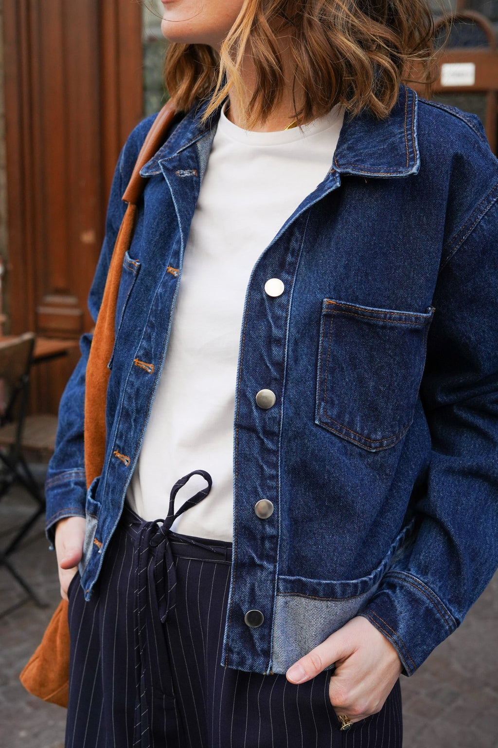 Roxane Denim Lapel Jacket