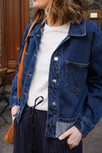 Roxane Denim Lapel Jacket