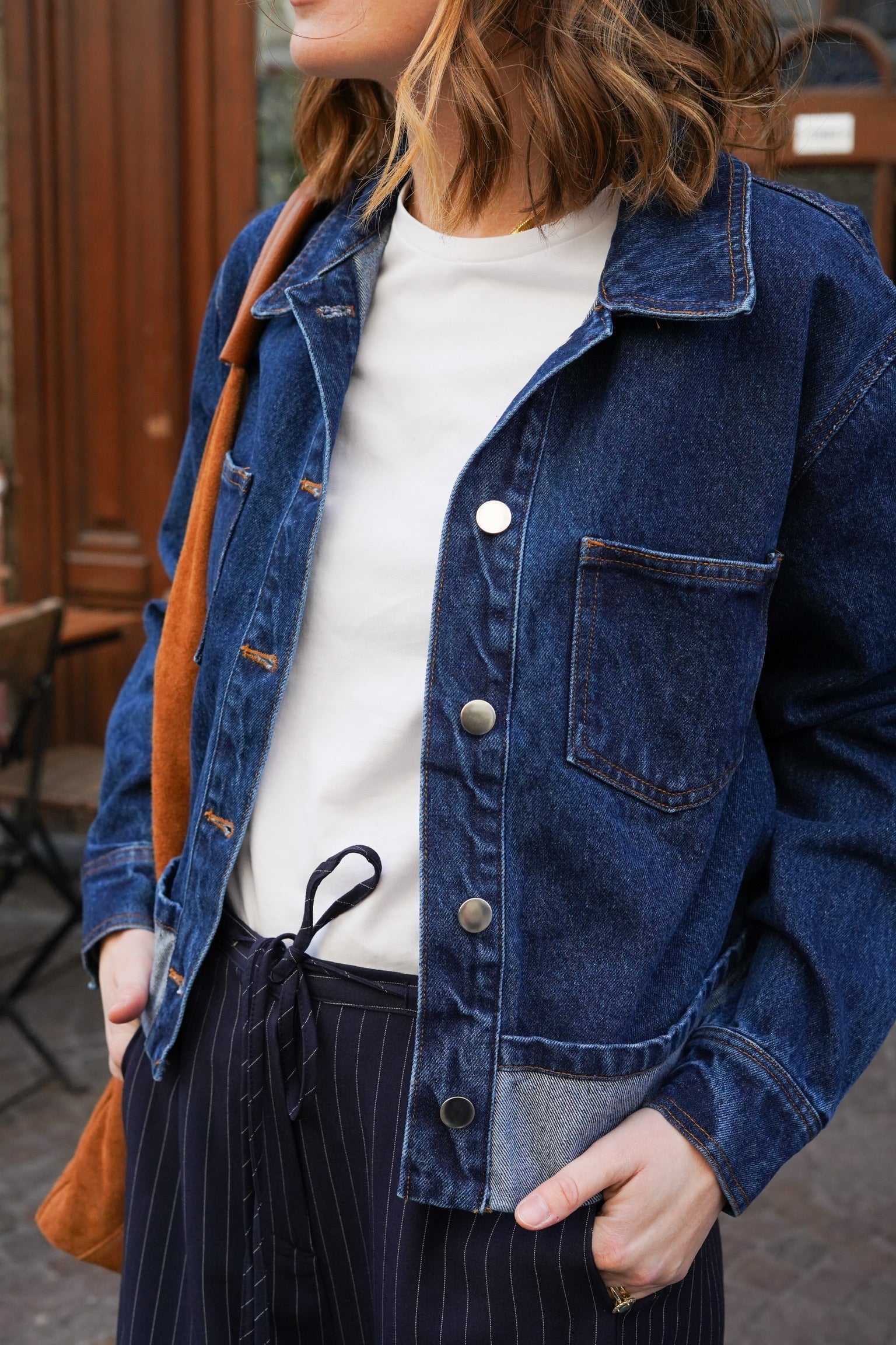 Roxane Denim Lapel Jacket