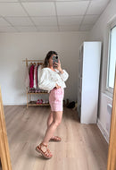 Pink Pippa denim shorts