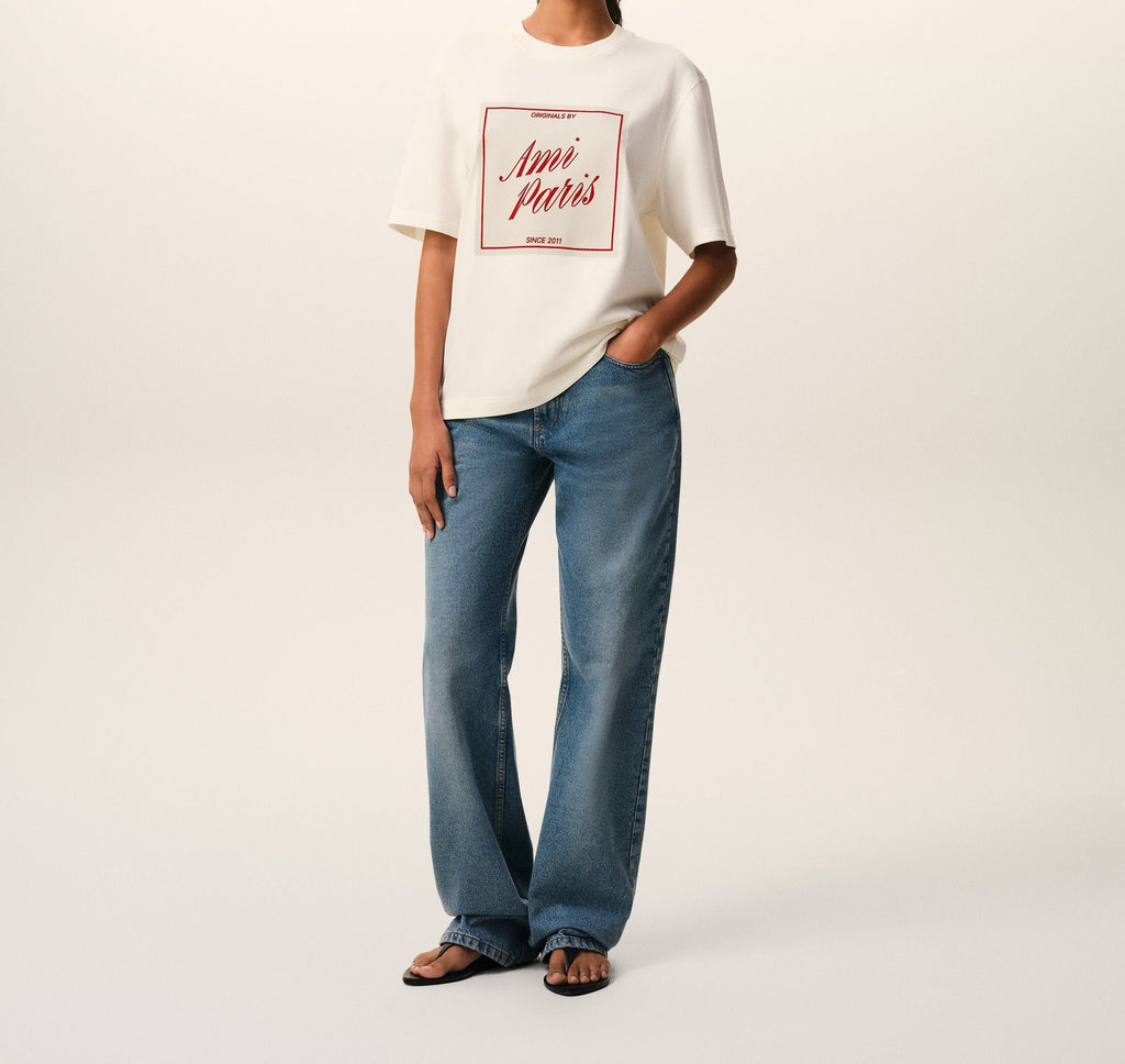 T-Shirt Heritage Print – Ami Paris – Blanc