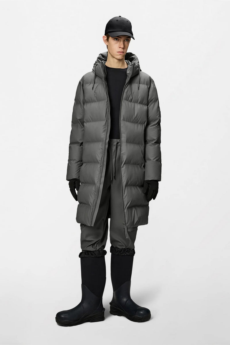 Alta Longer Puffer Jacket W3T4 Gray - Mixed
