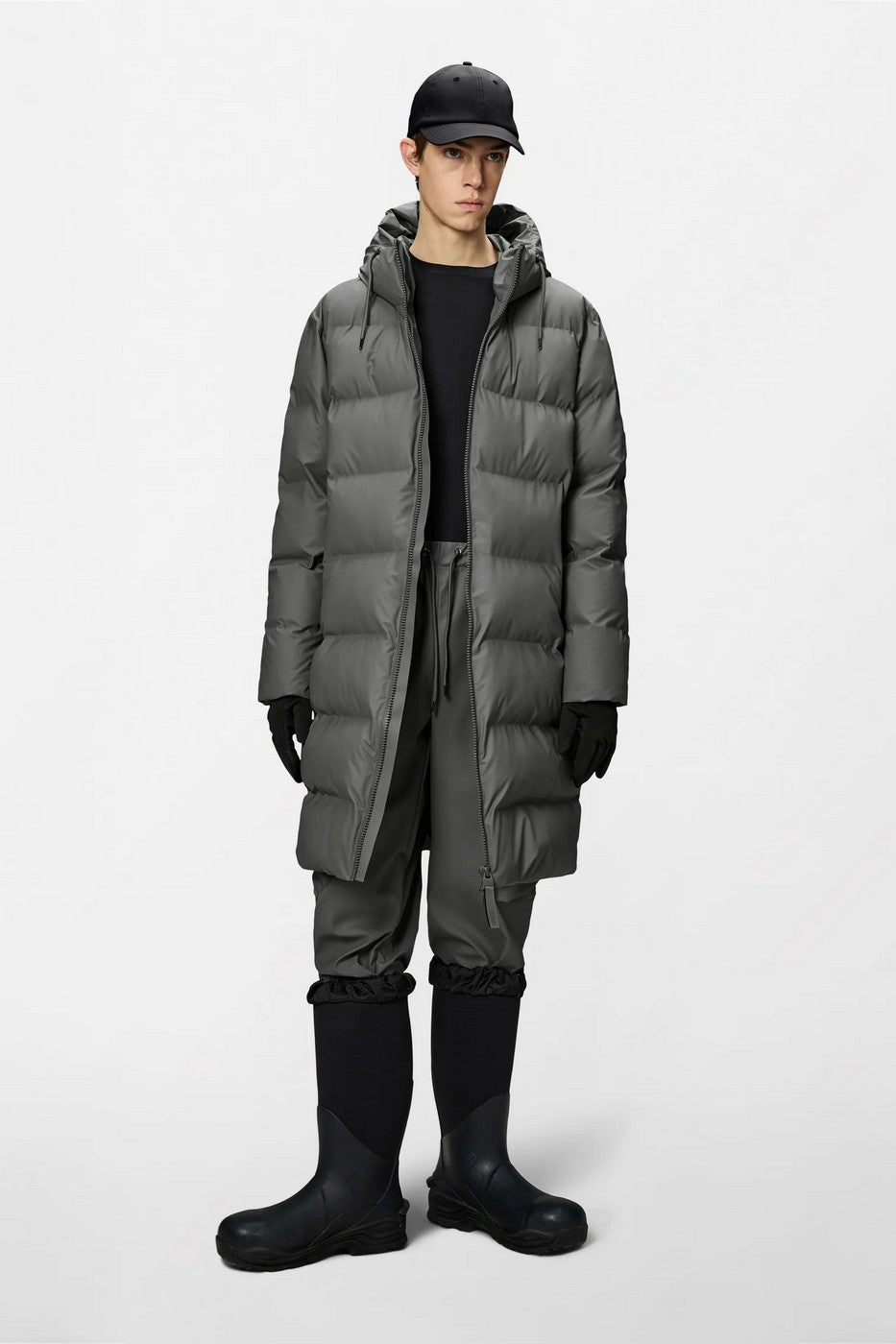 Chaqueta Alta Longer Puffer W3T4 Grey - Unisex