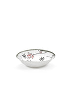 Midnight Flowers - Lot De 2 Bols Bas - L - Porcelaine Bone China - Fiore Rosa
