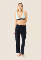 Azuma Viscose Pyjama Bottoms - Navy Blue
