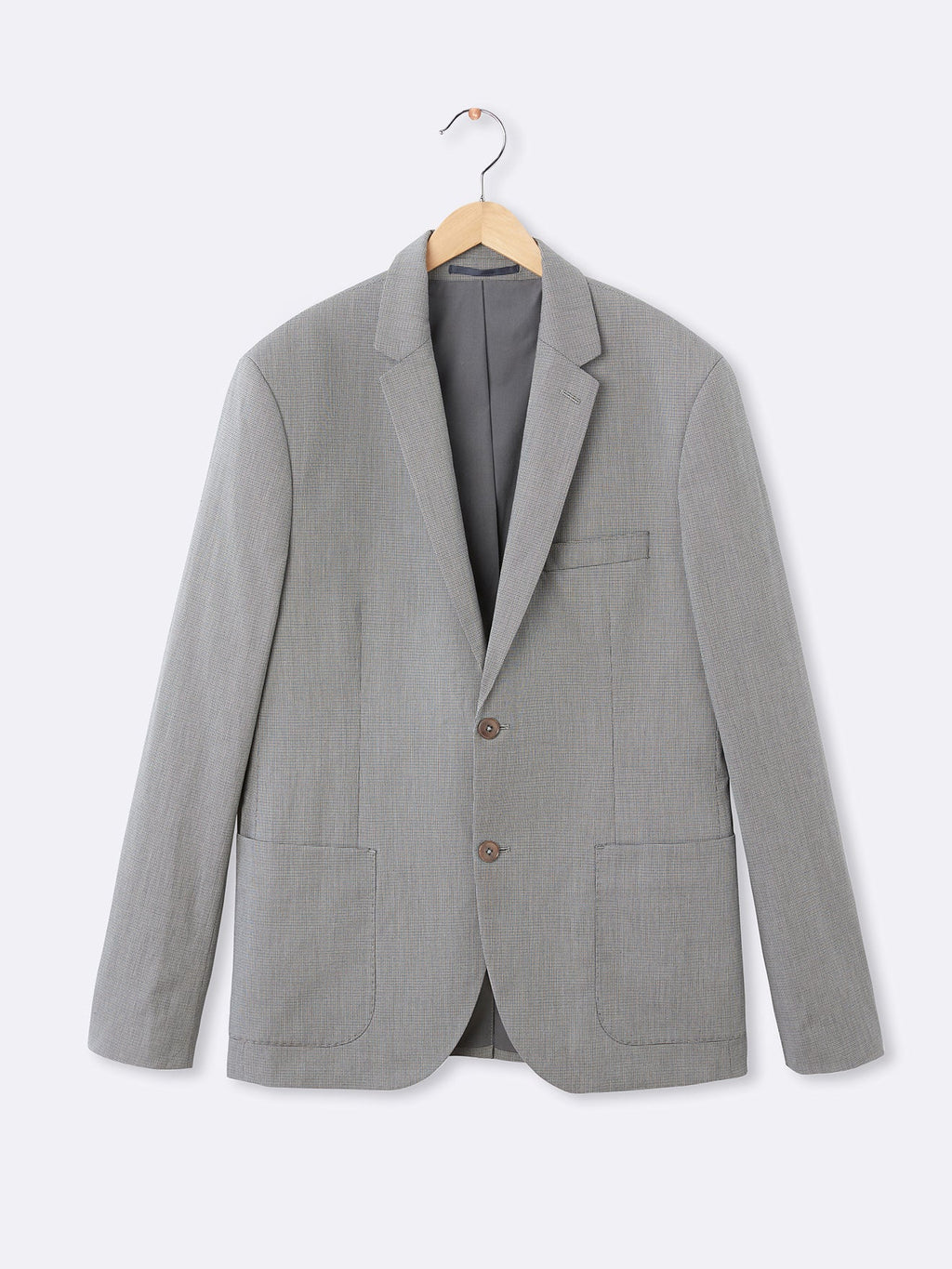 Blazer Faux Uni - Gris Moyen Carreaux - Homme