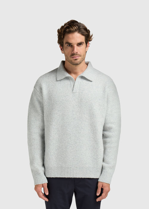 Polo acogedor - Gris cuerpo a cuerpo