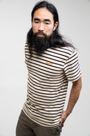 Rhythm - T-Shirt Everyday Stripe - Natural - Homme