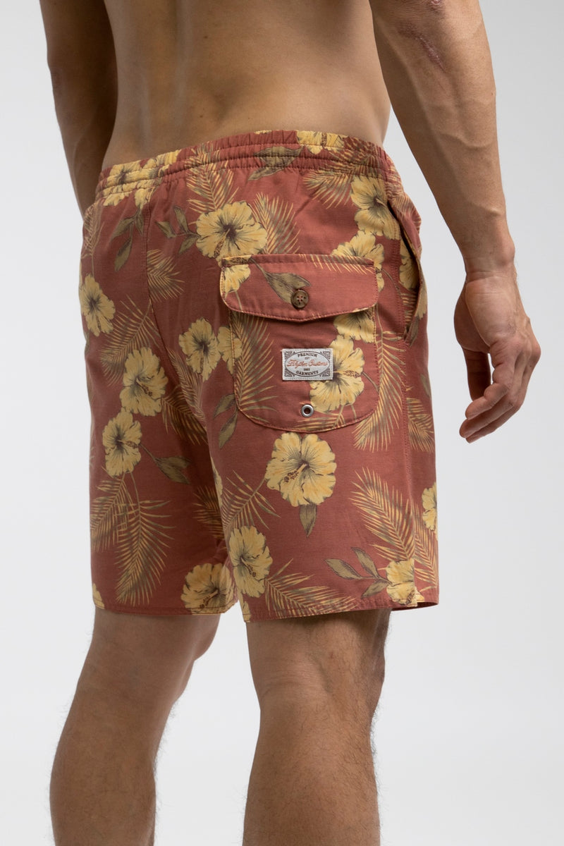 Rhythm - Short De Bain Malo Beach - Brick - Homme