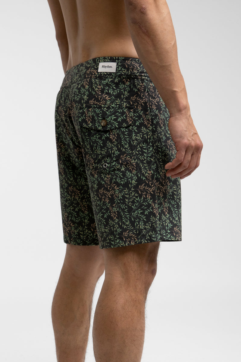 Rhythm - Shorts de baño Garden Trunk - Negro - Hombres